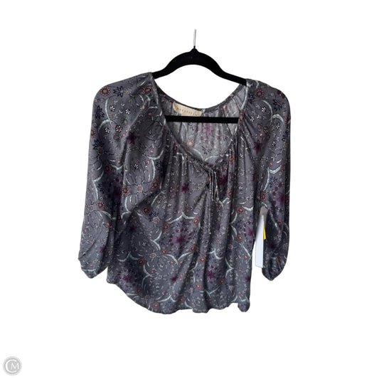 Top 3/4 Sleeve By Lovestitch In Grey & Purple, Size: S