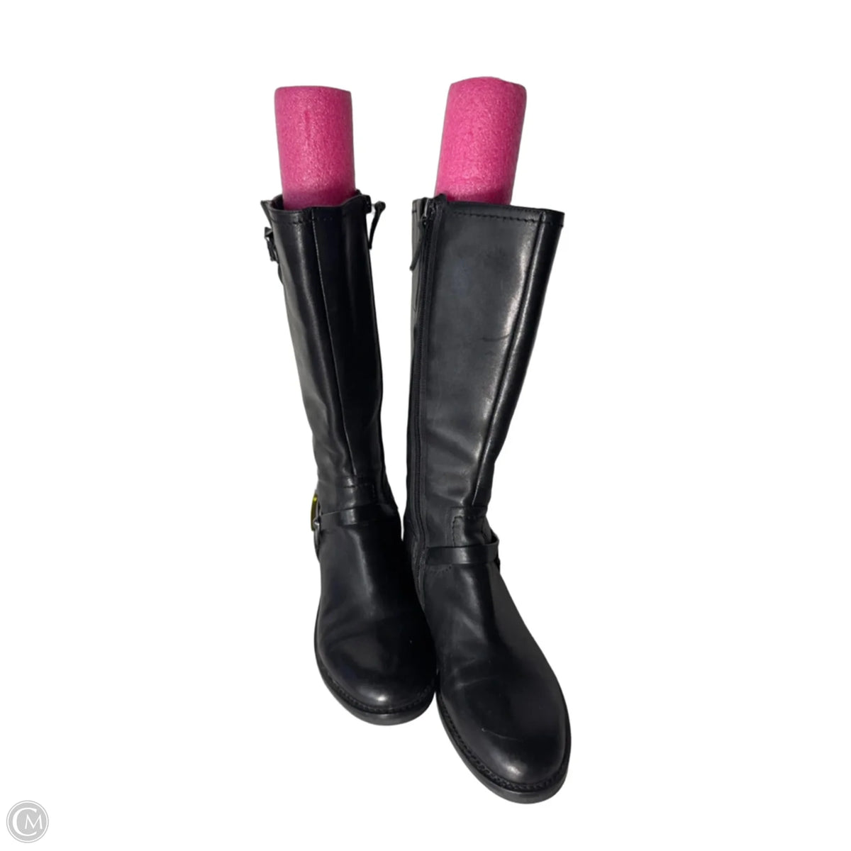 Boots Knee Flats By Ecco In Black, Size: 5