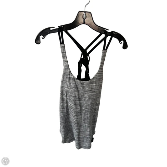 Athletic Tank Top By Lululemon In Grey & White, Size: M