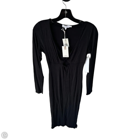 Dress Casual Midi By Good American In Black, Size: Xs