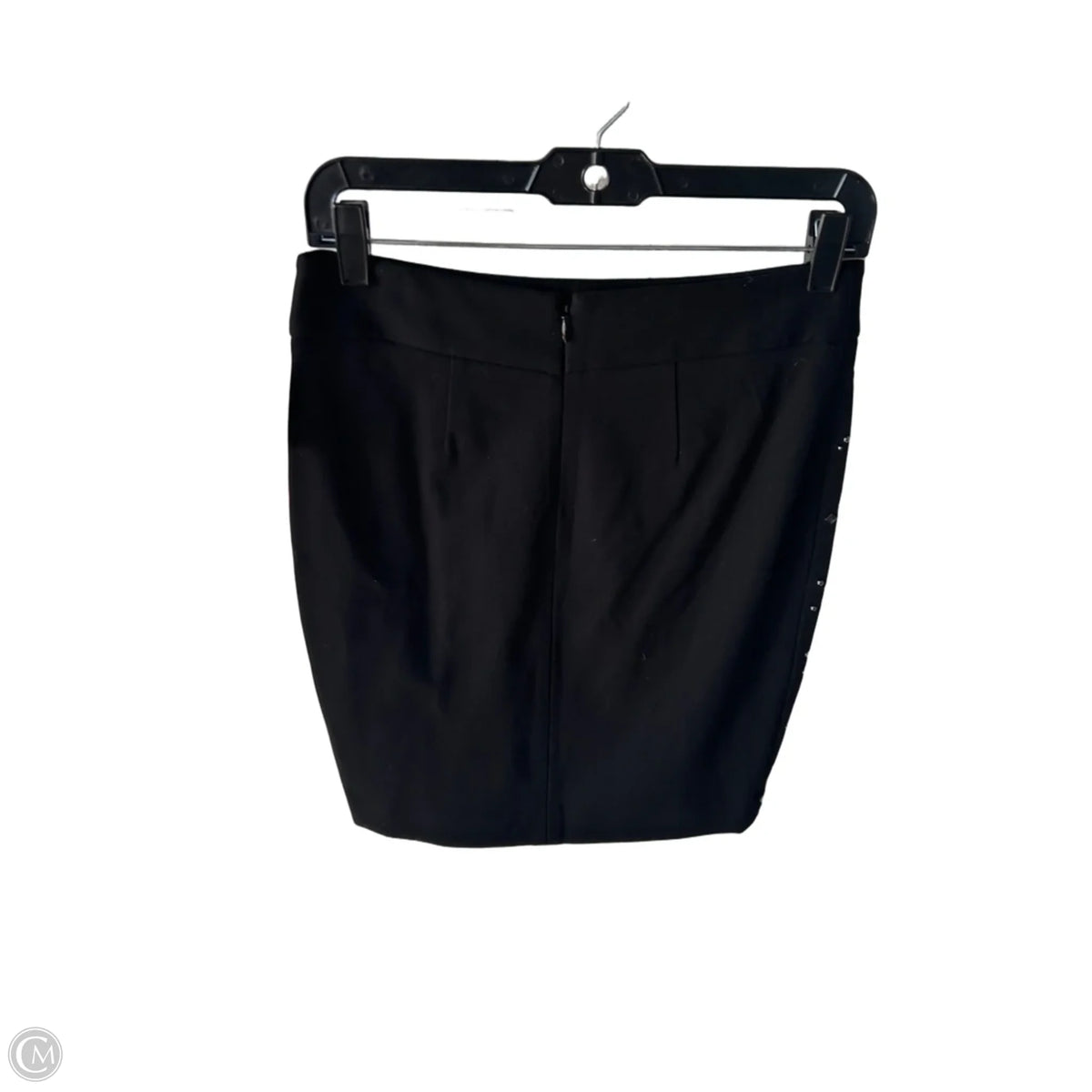 Skirt Mini & Short By Cache In Black & Silver, Size: 0