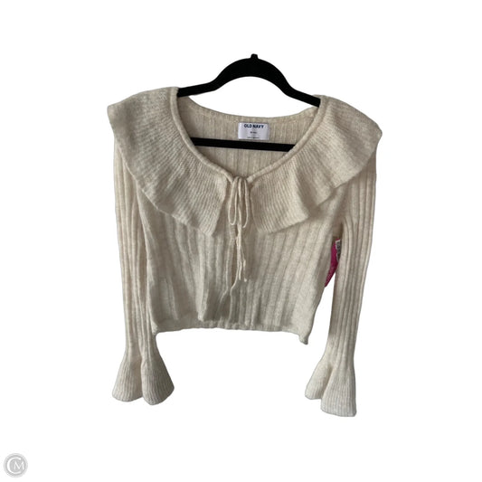 Sweater Cardigan By Old Navy In Tan, Size: Xs