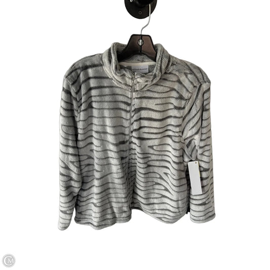 Jacket Shirt By Alfred Dunner In Grey, Size: Lp