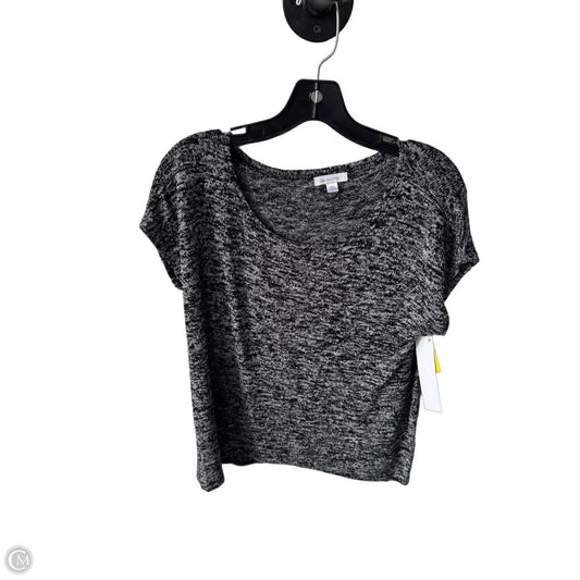 Sweater Short Sleeve By Garnet Hill In Black, Size: L