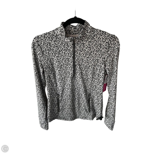 Athletic Jacket By Laura Ashley In Black & White, Size: Xs