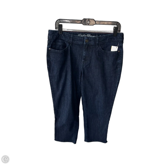 Jeans Cropped By Eddie Bauer In Blue Denim, Size: 8