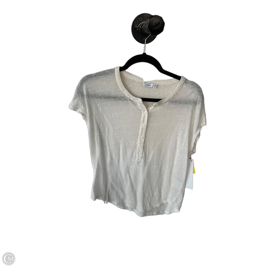 Top Short Sleeve By Vince In White, Size: Xs