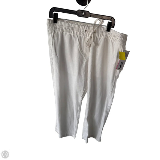 Pants Linen By Ann Taylor In Cream, Size: Lp
