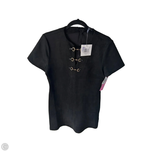 Dress Party Short By Ellen Tracy In Black & Gold, Size: S