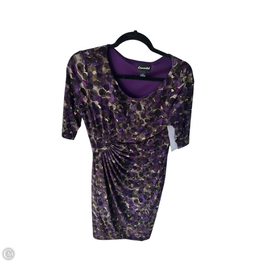Dress Work By Connected Apparel In Purple & Tan, Size: M