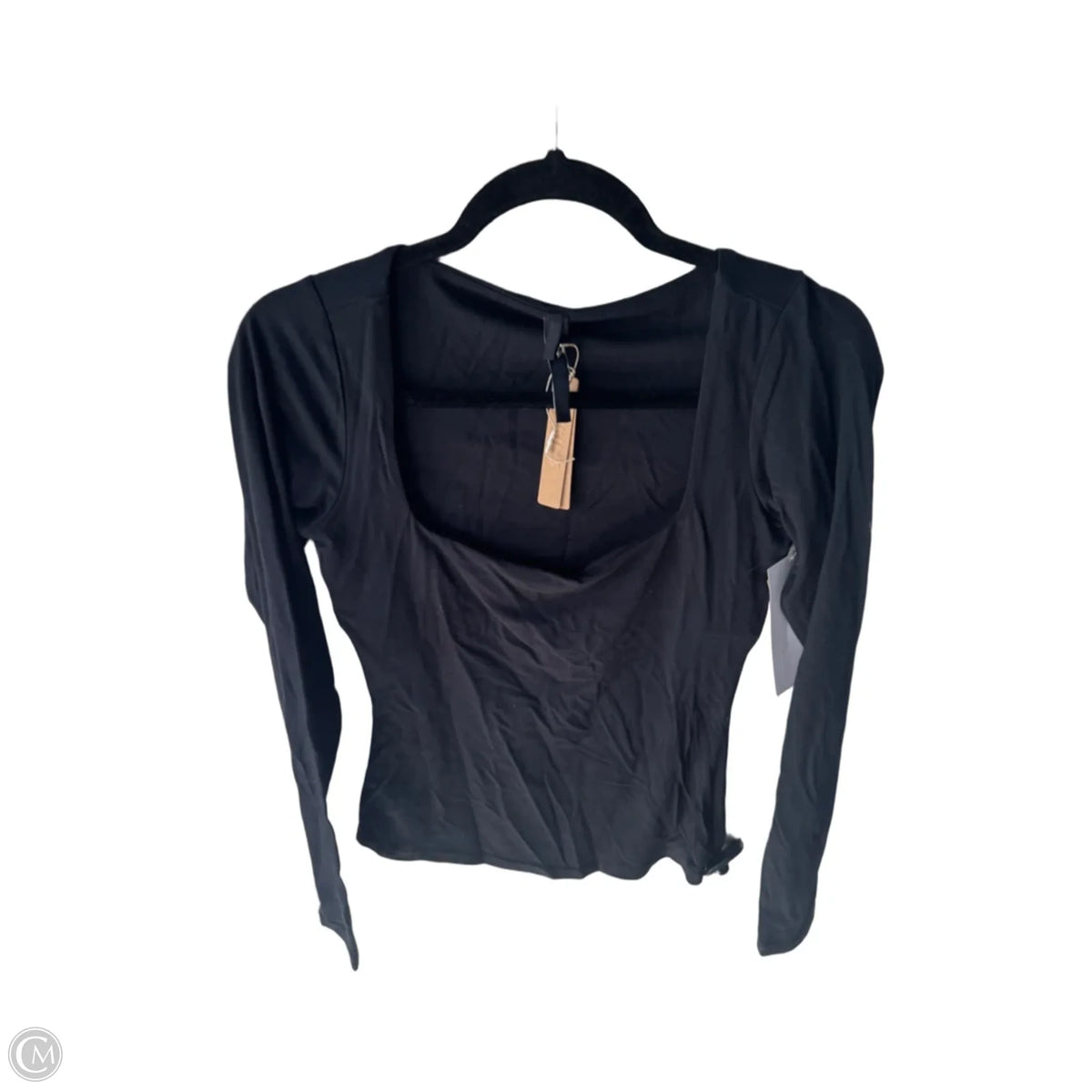 Top Long Sleeve Basic By Skims In Black, Size: M