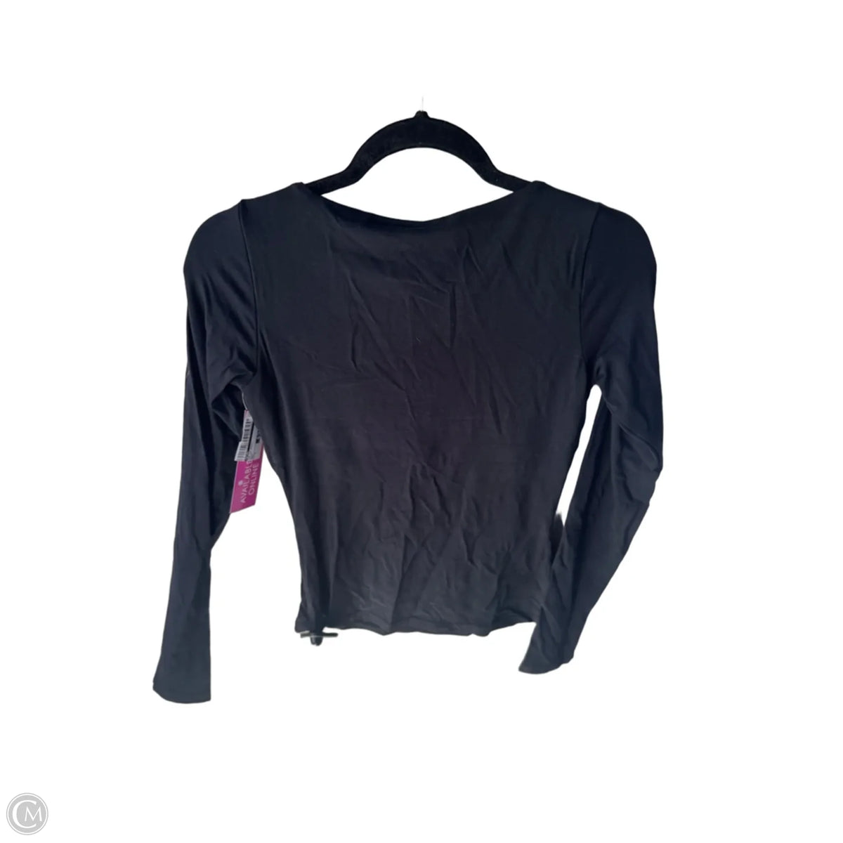 Top Long Sleeve Basic By Skims In Black, Size: M