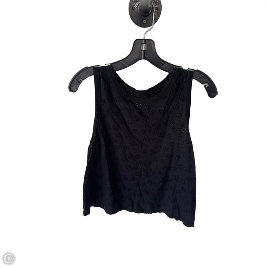 Top Sleeveless By Rebecca Taylor In Black, Size: L