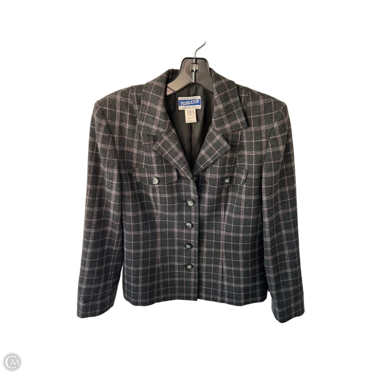 Blazer By Pendleton In Grey & Pink, Size: Sp