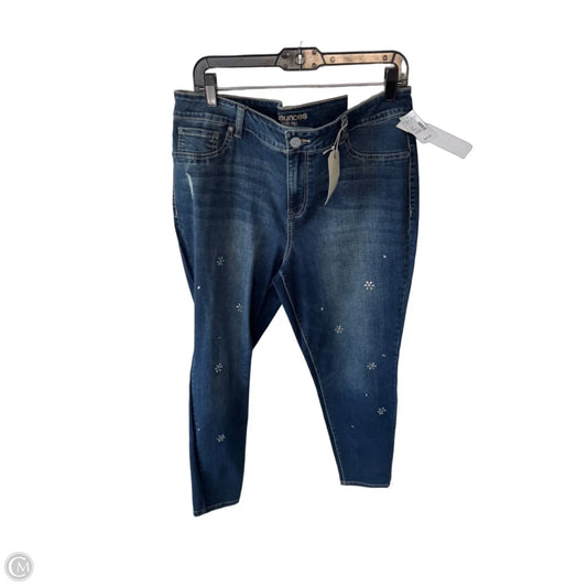 Jeans Skinny By Maurices In Blue Denim, Size: Xl