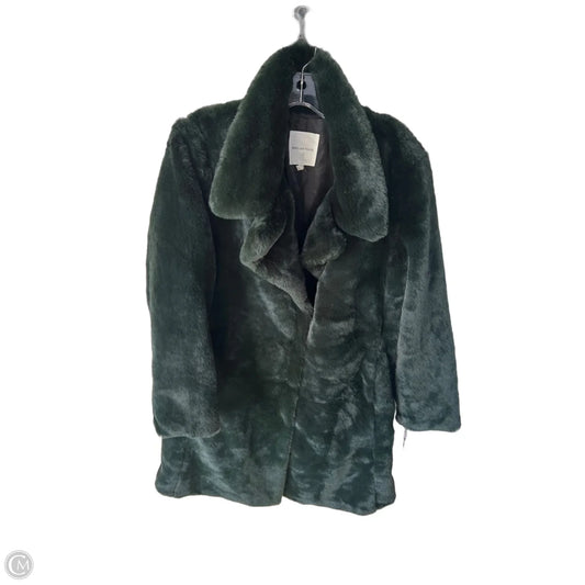 Coat Faux Fur & Sherpa By Avec Les Filles In Green, Size: M