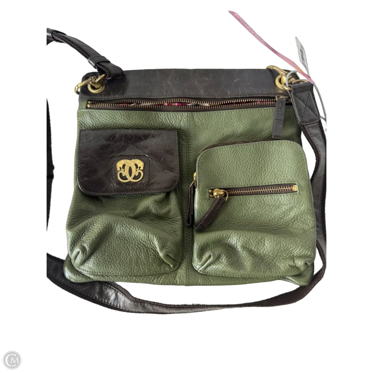 Crossbody Leather By Sharif, Size: Medium
