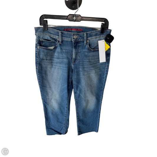 Jeans Cropped By Lucky Brand In Blue Denim, Size: 8