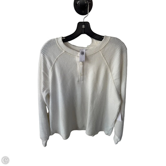 Top Long Sleeve By Old Navy In White, Size: Xl