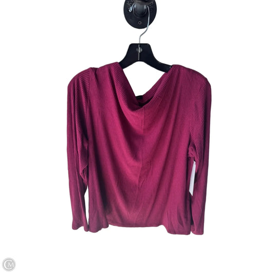 Top Long Sleeve By Banana Republic In Pink, Size: Xxl