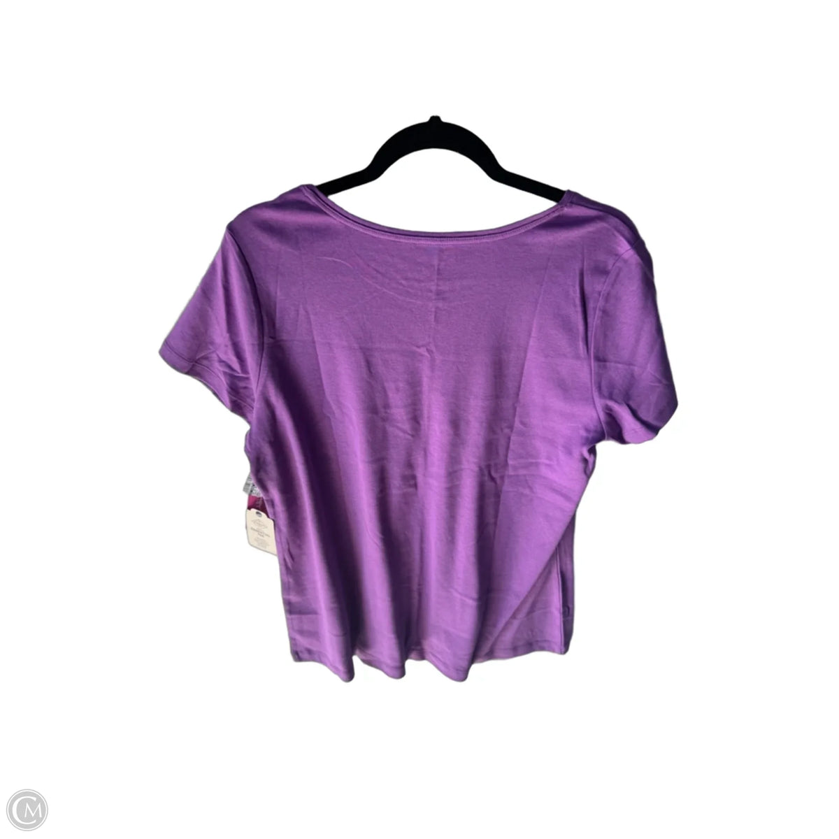 Top Short Sleeve Basic By St Johns Bay In Purple, Size: XL
