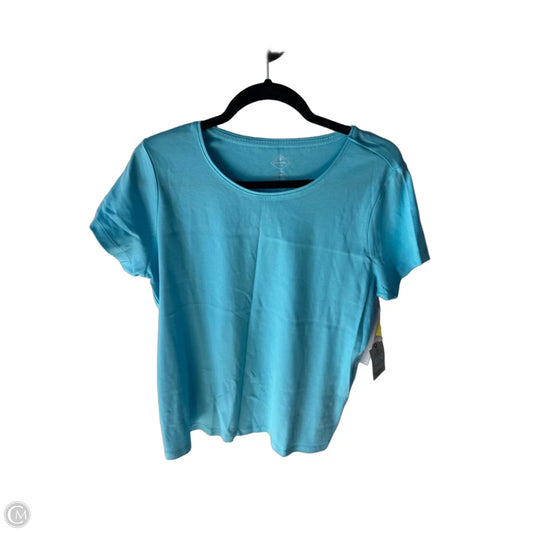 Top Short Sleeve Basic By St Johns Bay In Blue, Size: XL