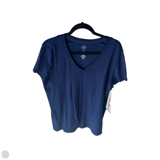 Top Short Sleeve Basic By St Johns Bay In Blue, Size: XL