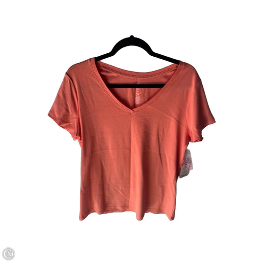 Top Short Sleeve Basic By St Johns Bay In Orange, Size: XL