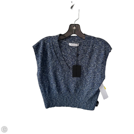 Vest Sweater By Cmb In Blue, Size: S