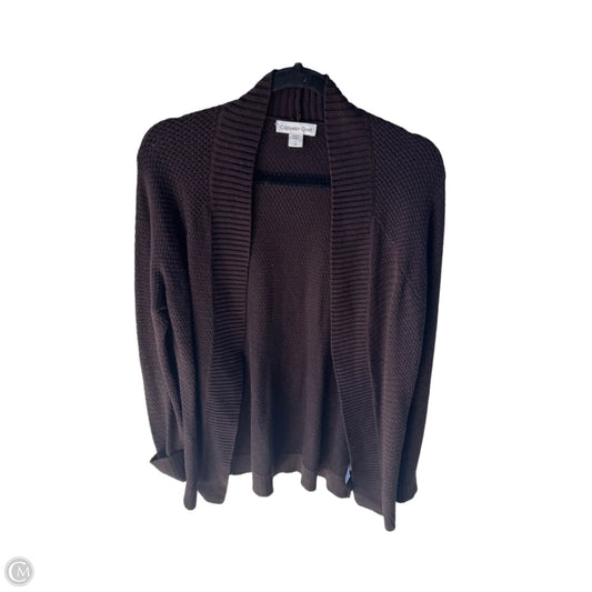 Sweater Cardigan By Coldwater Creek In Brown, Size: L
