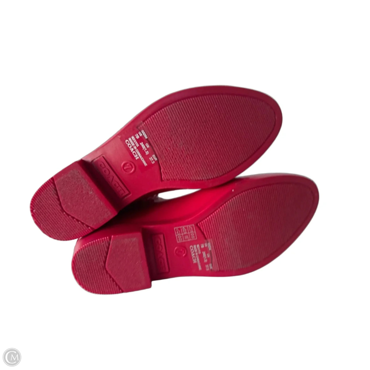 Boots Designer By Coach In Red, Size: 7