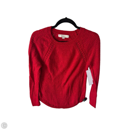 Sweater By Loft In Red, Size: L