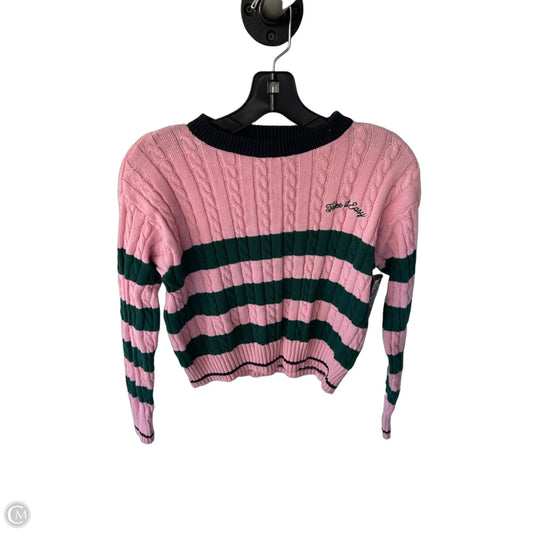 Sweater By All In Motion In Green & Pink, Size: Xs