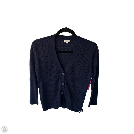 Sweater Cardigan By Gap In Blue, Size: Xs