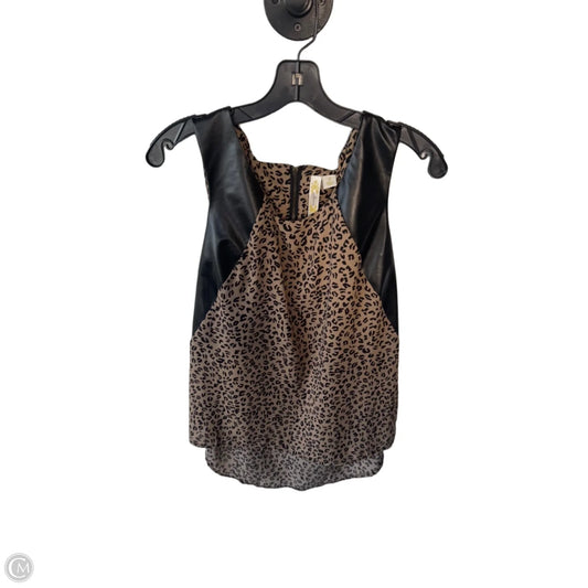 Top Sleeveless By Adiva In Animal Print, Size: S