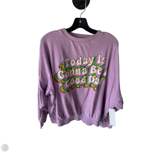 Sweatshirt Crewneck By Show Me Your Mumu In Purple, Size: M