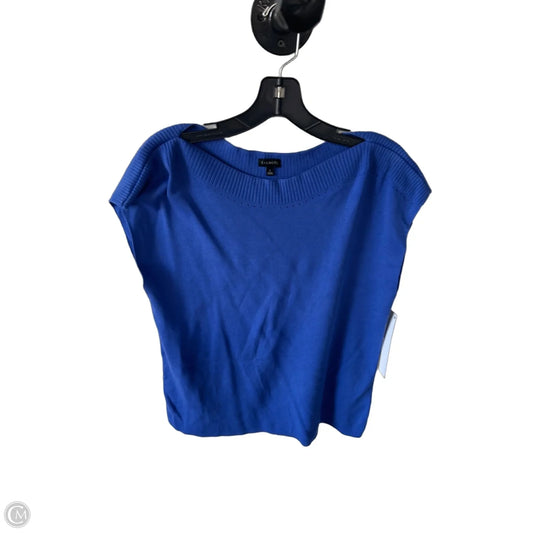 Vest Sweater By Talbots In Blue, Size: L
