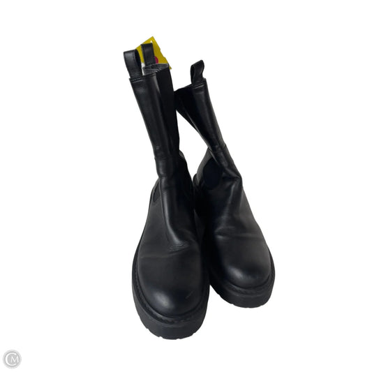 Boots Mid-calf Flats By Steve Madden In Black, Size: 10