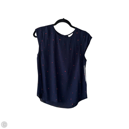 Top Short Sleeve By Joie In Blue & Red, Size: M