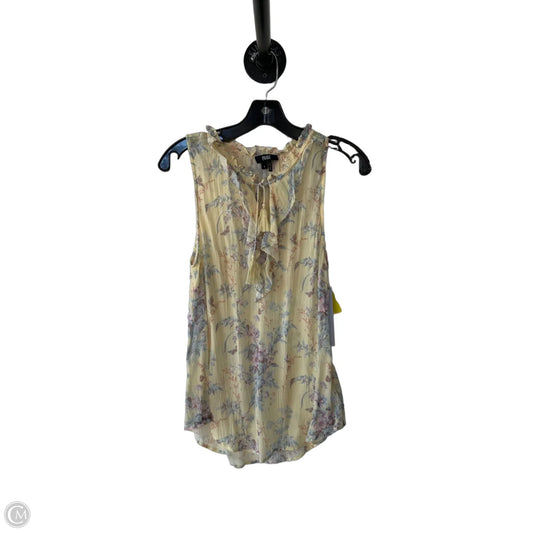 Top Sleeveless By Paige In Blue & Yellow, Size: L