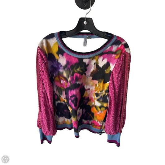 Sweater By Blank London In Orange & Purple, Size: S