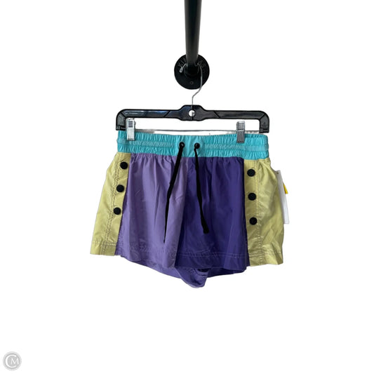 Athletic Shorts By Free People In Purple & Yellow, Size: M