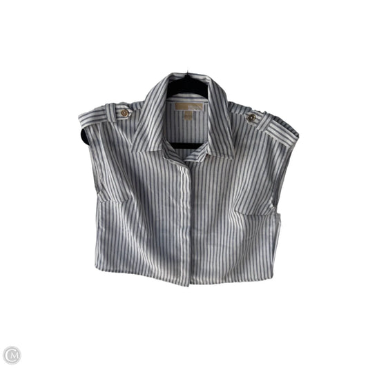 Top Sleeveless By Michael By Michael Kors In Blue & White, Size: Xs