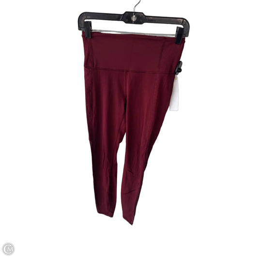 Athletic Leggings By Lululemon In Red, Size: 6