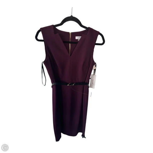 Dress Work By Calvin Klein In Purple, Size: M