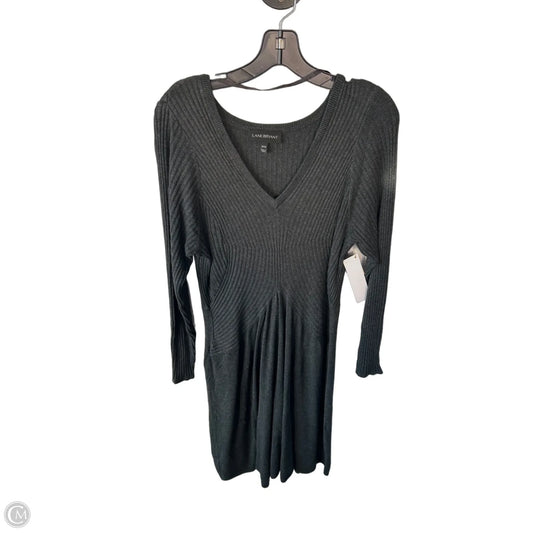 Dress Sweater By Lane Bryant In Grey, Size: 1x