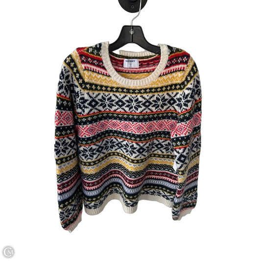 Sweater By Old Navy In Blue & Yellow, Size: M