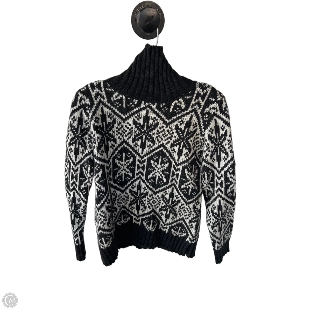 Sweater By Logg In Grey & White, Size: M
