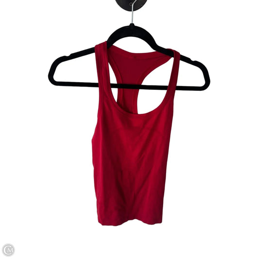 Athletic Tank Top By Lululemon In Red, Size: S