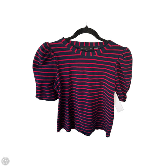 Top Short Sleeve By English Factory In Blue & Red, Size: M